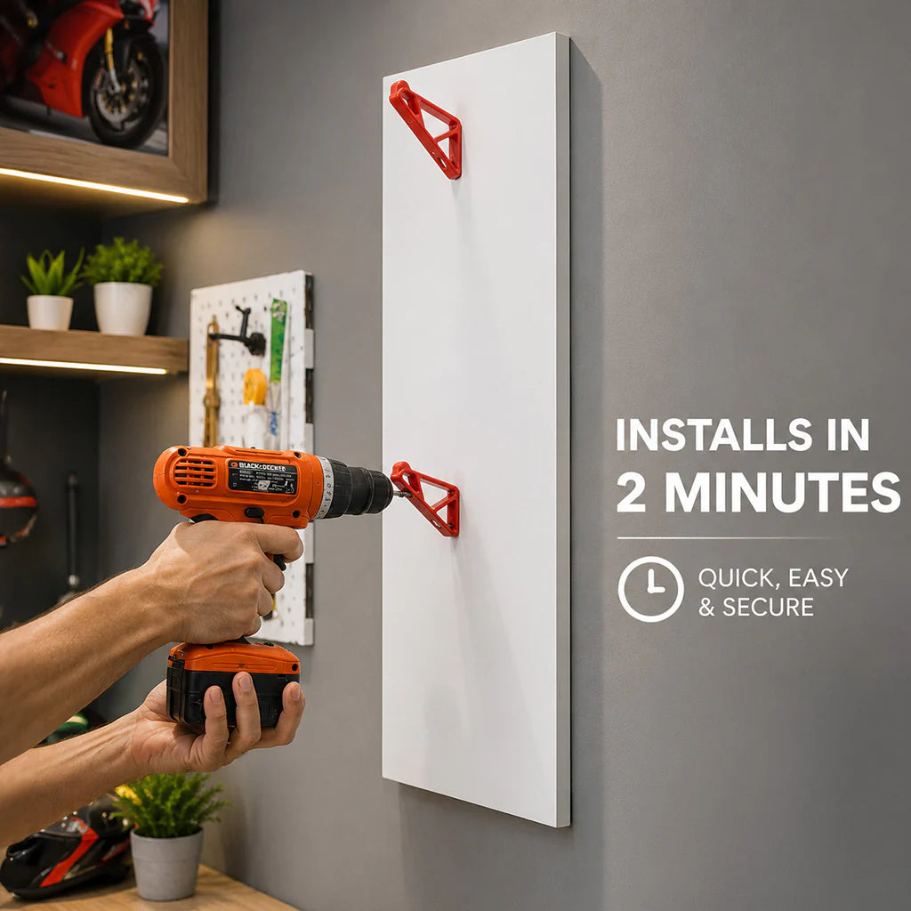 Universal Motorcycle Helmet Hanger for Wall